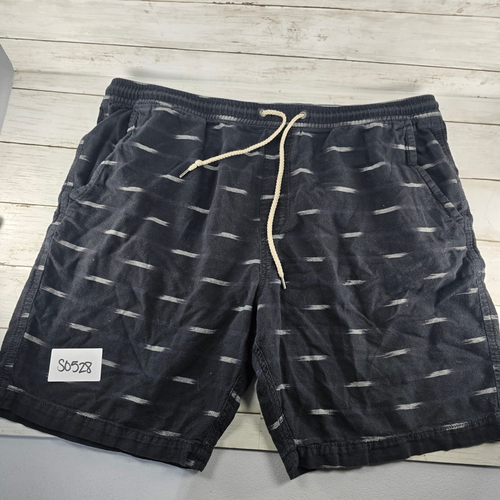 American Eagle Outfitters Mens XL Navy Blue Ikat Dash Cotton Lounge‎ Shorts